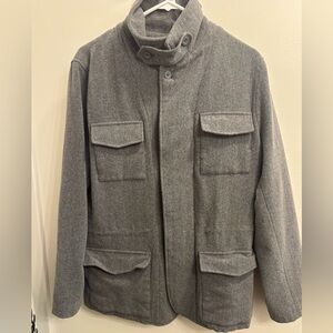Ben Sherman Charcoal Military Jacket
